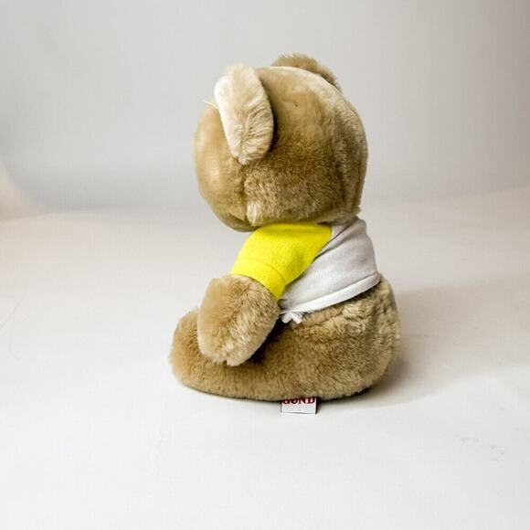 8" Vintage Light Brown Teddy Bear Gund Stuffed Animal Plush Toy‎ 1991 Get Well - Picture 5 of 11